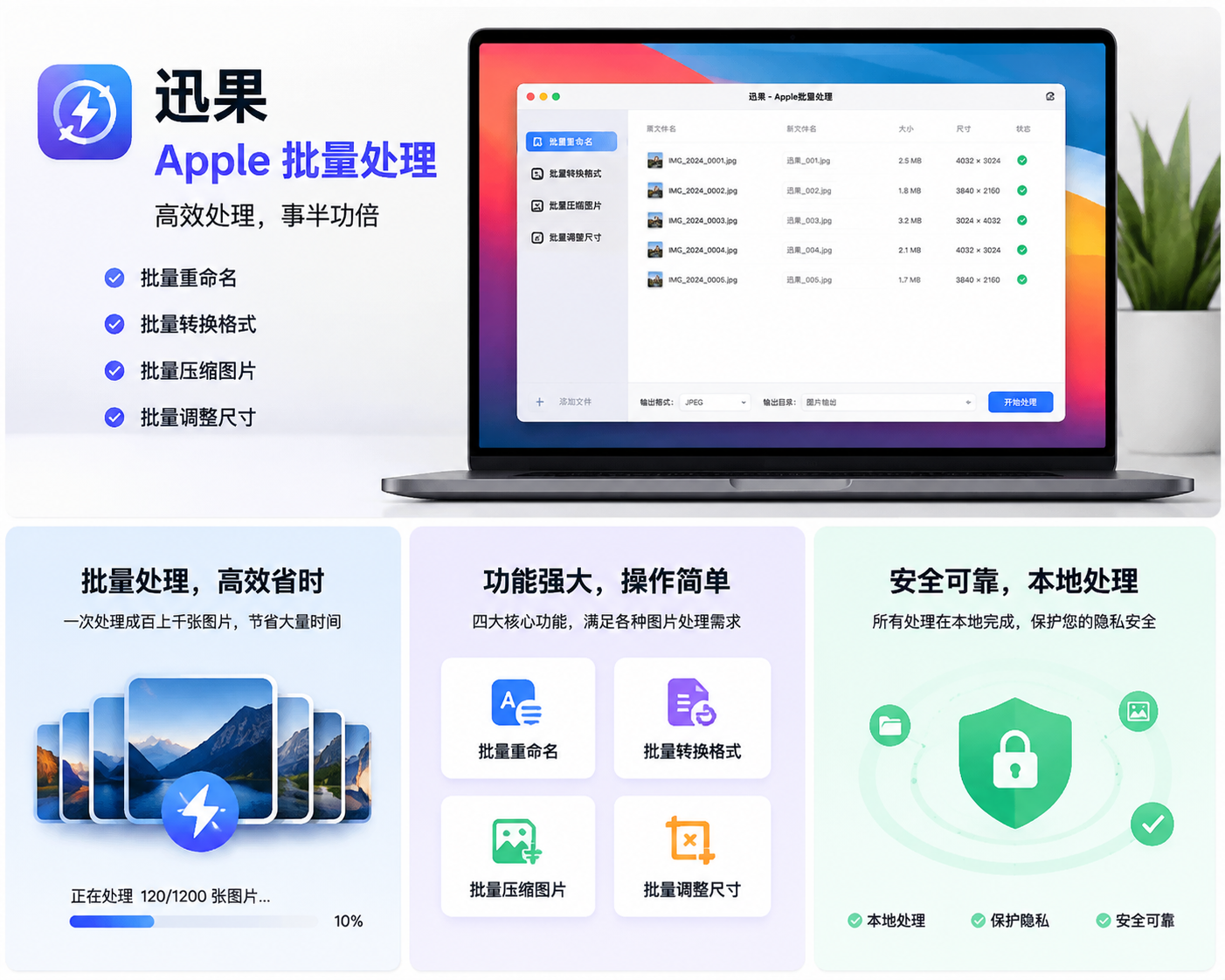 迅果批量处理界面